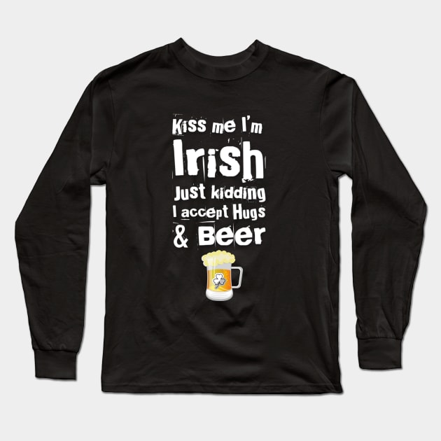 saint Patrick's day beer Long Sleeve T-Shirt by MNZStar